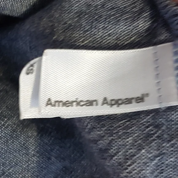 3/ $25  American Apparel denim chambray skater skirt XS - Picture 7 of 8